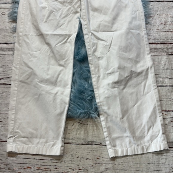 J. Crew Pleated Button Front Pant in Chino White sz 4 - Picture 6 of 11